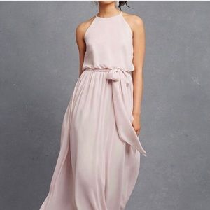 NEW WITH TAGS full length BHLDN gown, blush color